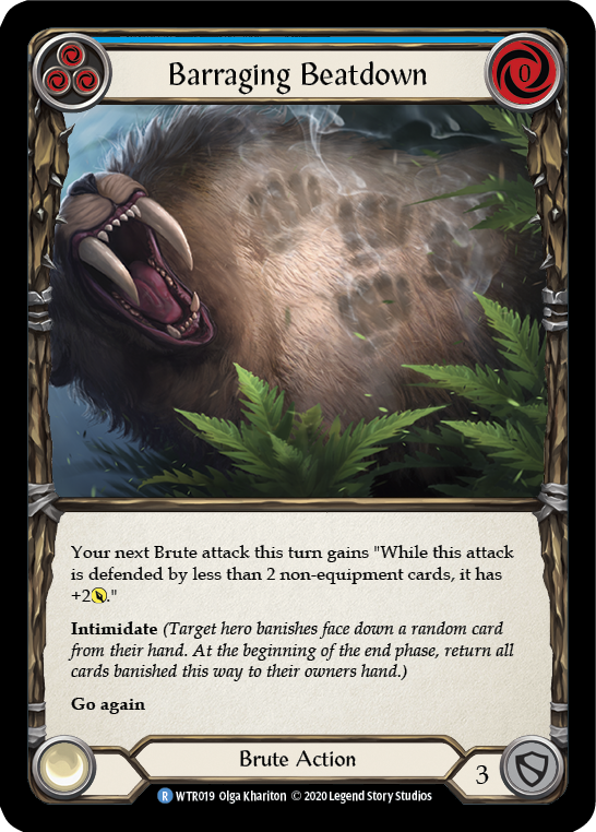 Barraging Beatdown (Blue) [Welcome to Rathe Unlimited] Unlimited Rainbow Foil