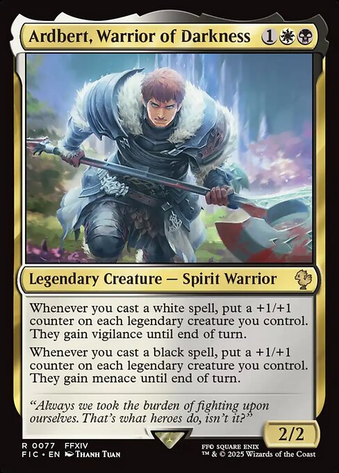 Ardbert, Warrior of Darkness (77) [Final Fantasy Commander]