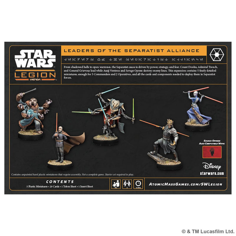Star Wars - Legion: Leaders Of The Separatist Alliance  (Sept 18 2026) (Preorder)