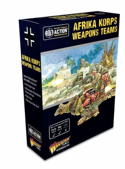 Bolt Action : Équipes D'armes De l'Afrika Korps (EN) (Précommande)