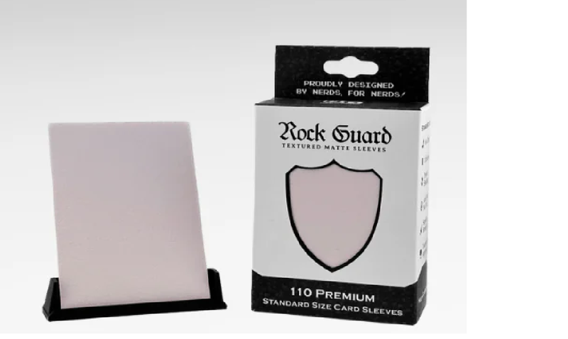 Nerd Gear: Rock Guard Premium MTG Sleeves - 110 Pack Pearl White