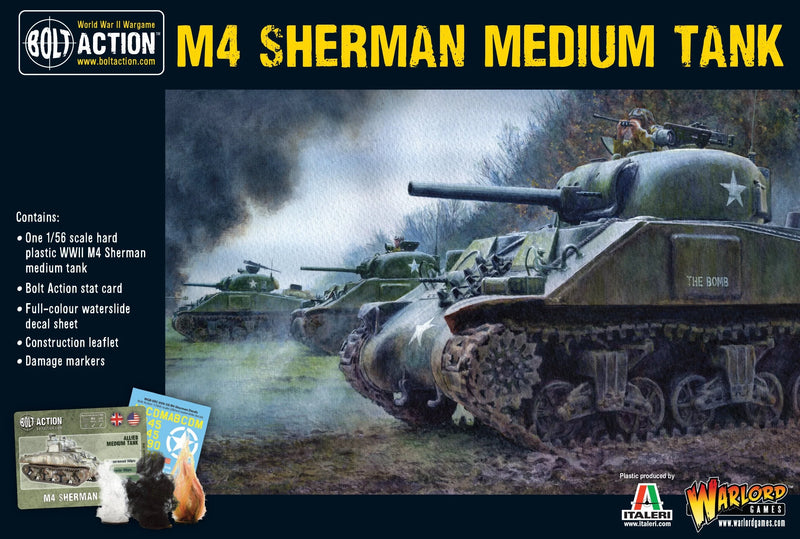 Bolt Action:  M4 Sherman Medium Tank Plastic (EN)