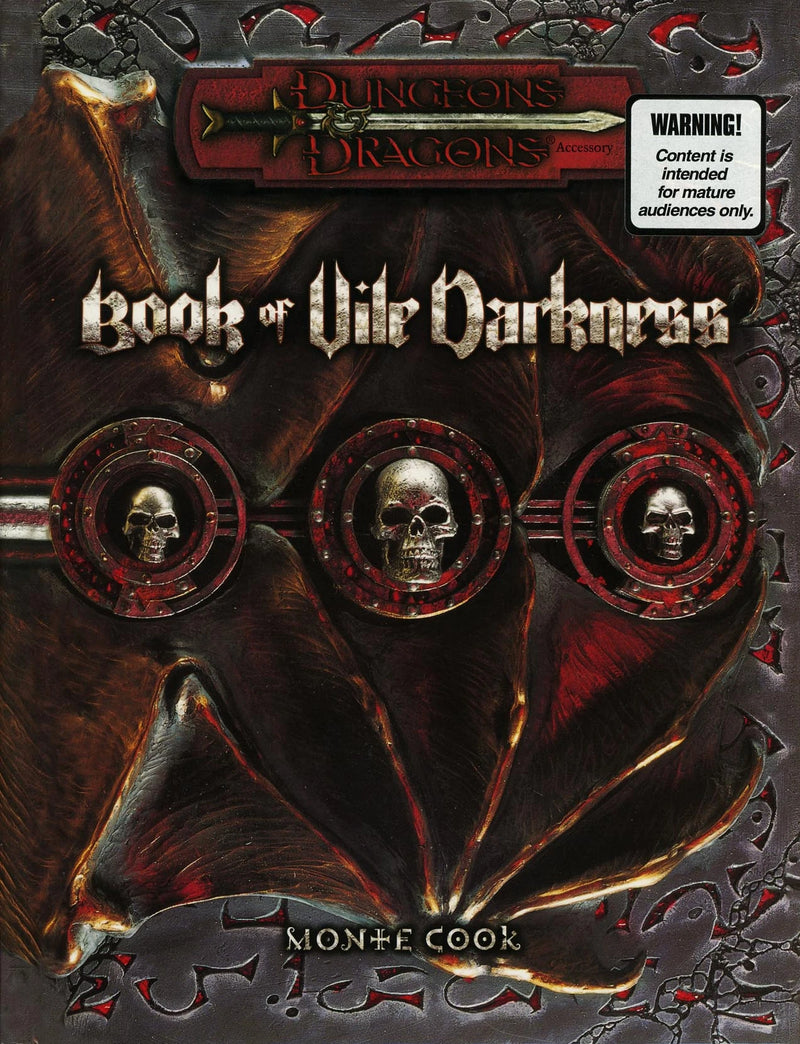D&D 3RD EDITION BOOK OF VILE DARKNESS (FR)