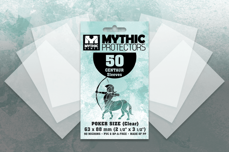 Mythic Protectors: Centaur Sleeves Clear 63mm x 88mm (50ct)
