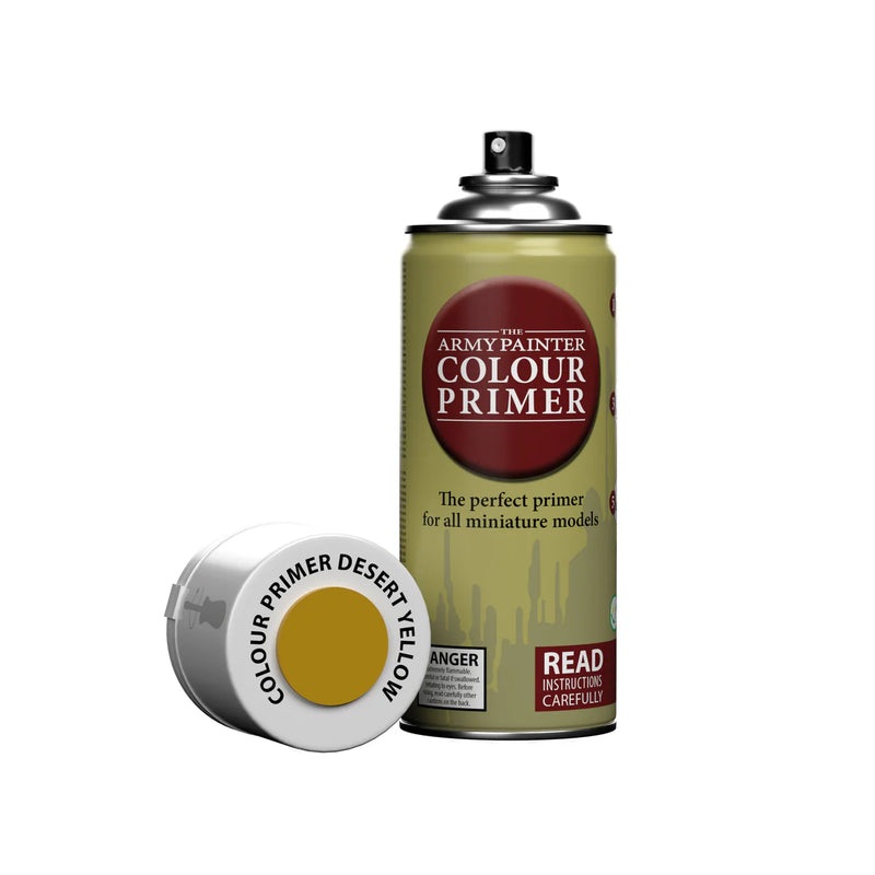 Army Painter : Apprêt couleur : Jaune désert (400 ml) (Ne peut être expédié)