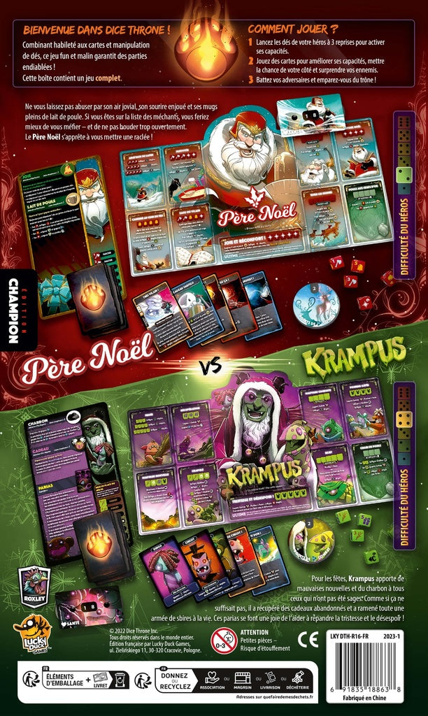 Dice Throne Père-Noël vs. Krampus (FR)