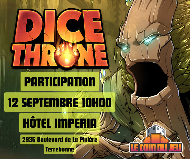Participation Dicethrone 12 Septembre (Hotel Imperia)