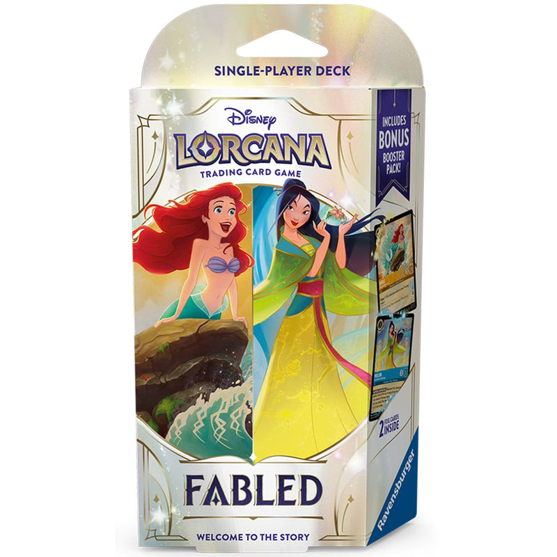 Disney Lorcana Set 9 Fabled Starter Deck Ariel & Mulan (Anglais)