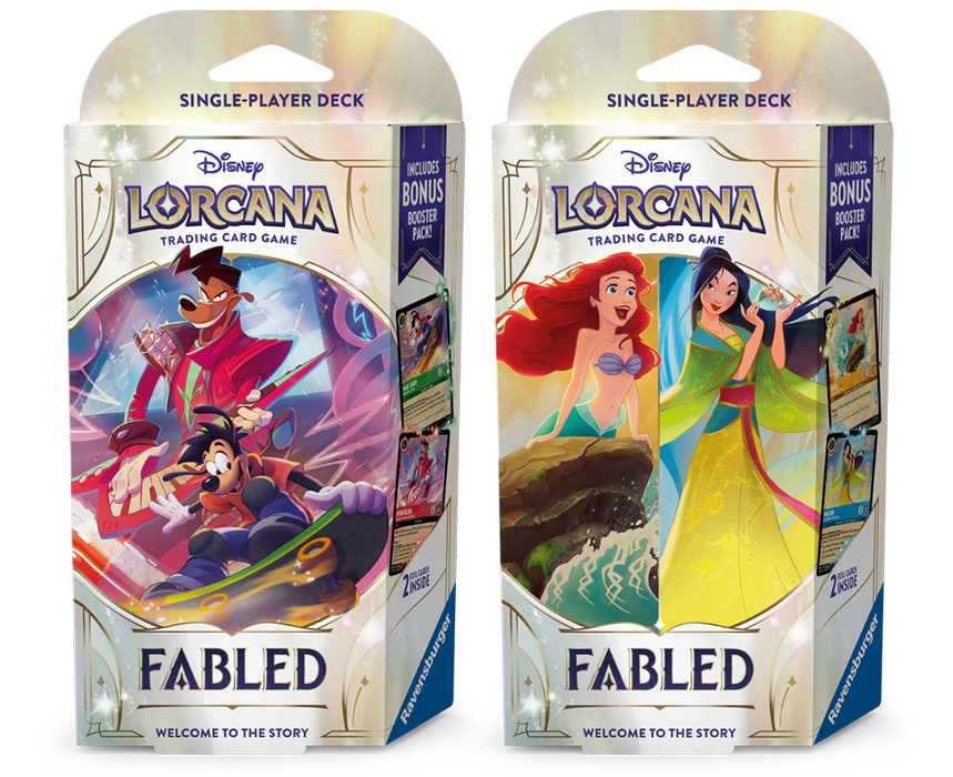 Disney Lorcana Set 9 Fabled Starter Deck Set of 2