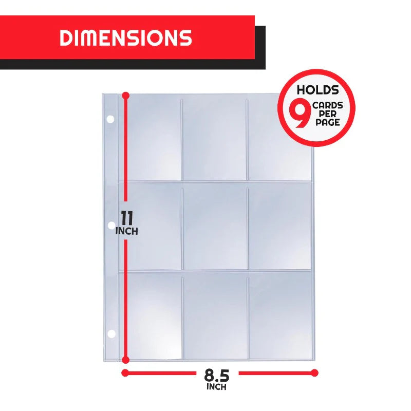 Evoretro 9-Pocket Binder Pages (40ct)