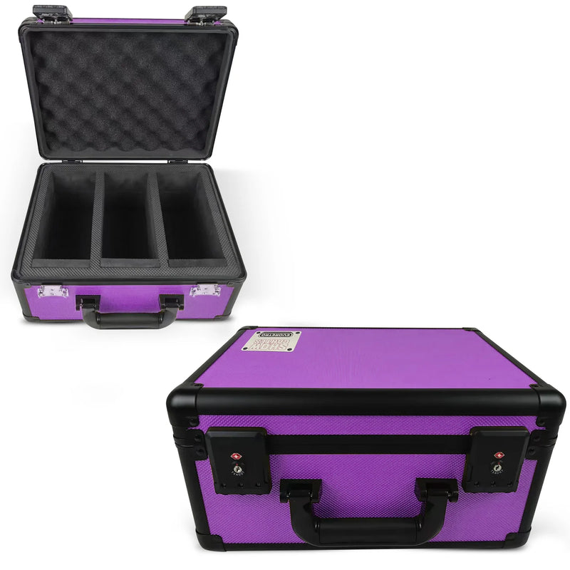 Evoretro x Show de Cartes - Valise Aluminium Violette avec Combinaison