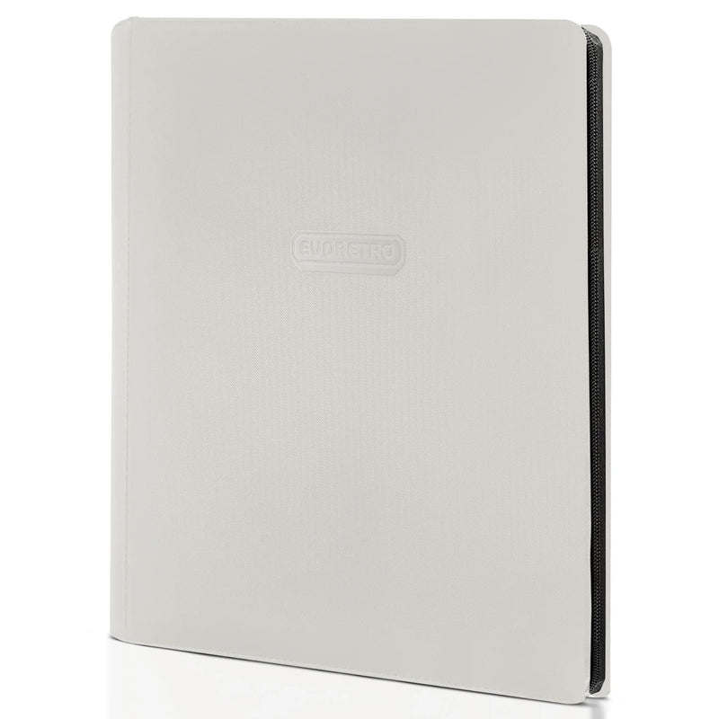 Evoretro 9-Pocket Zip-Up Binder White Le Coin du Jeu CA Evoretro 9-Pocket Zip-Up Binder White Le Coin du Jeu CA