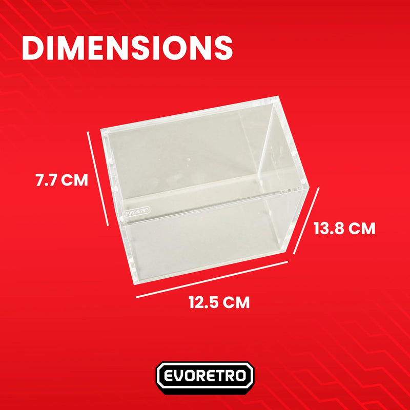 Evoretro Acrylic Case for Pokemon Booster Box with Magnetic Lid