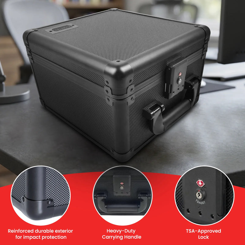 Evoretro 2-Row Storage Case with TSA Lock - Black