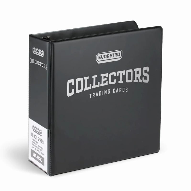 Evoretro 3-Inch Ring Binder Collector Album Black