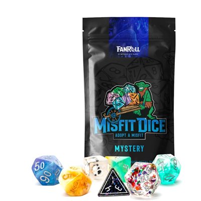 Dice: Mystery Misfit 7pc Set: 16mm Resin