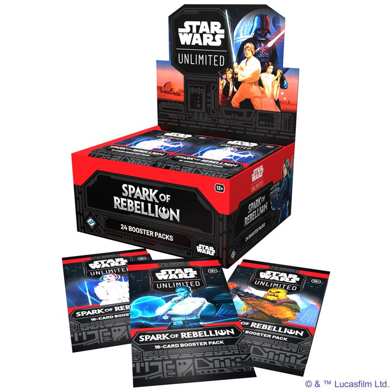 Star Wars : Unlimited : Spark of Rebellion Draft Booster Display