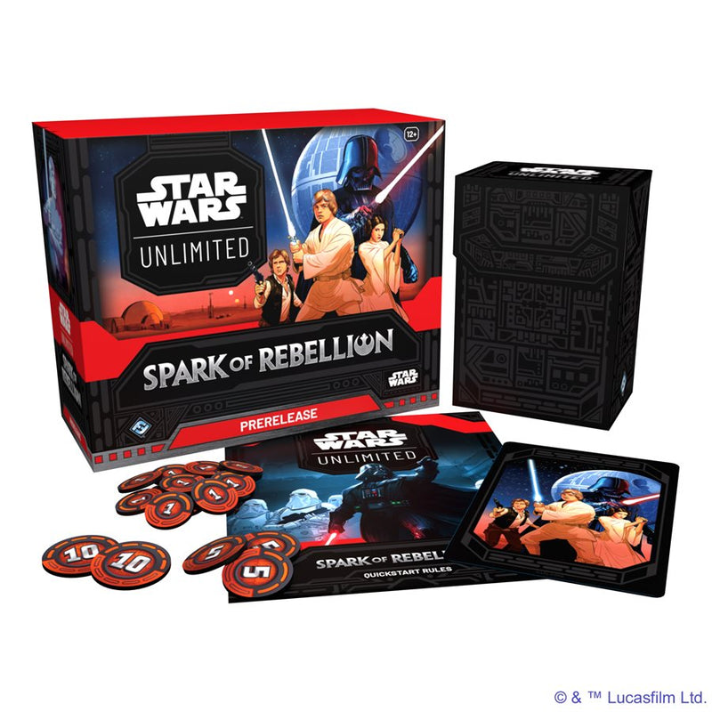 Star Wars : Unlimited : Spark of Rebellion Boîte de pré-version