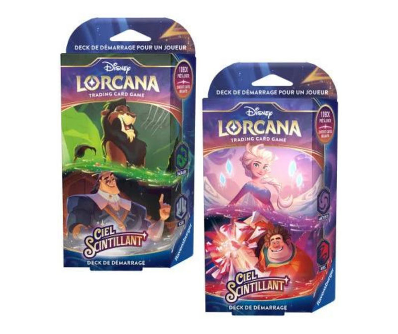 Lorcana Ciel Scintillant Deck de Démarrage Ensemble de 2 (FRENCH)