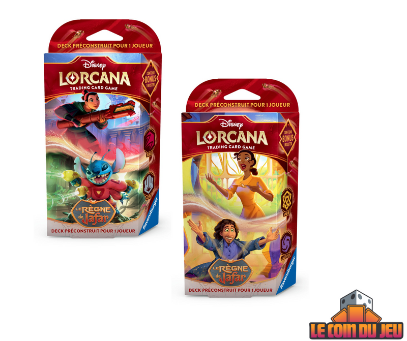 Disney Lorcana Le Règne de Jafar Deck de Démarrage Ensemble de 2 (FR)