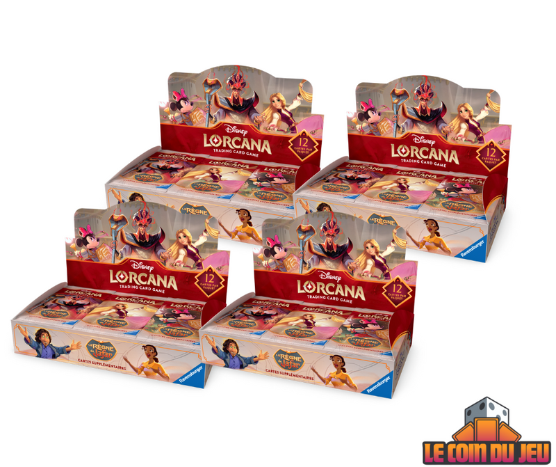 Disney Lorcana Le Règne de Jafar Boîte de Boosters Ensemble de 4 (FR)