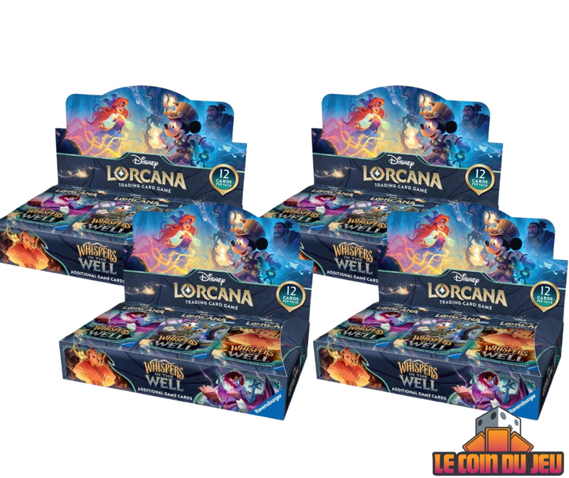 Disney Lorcana Whispers in the Well Booster Box Case of 4 (EN)