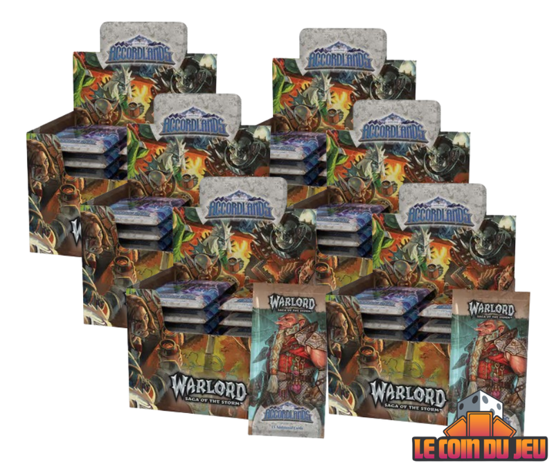 Warlord: Saga of the Storm CCG Into the Accordlands Booster Display Set of 6 (ETA January)