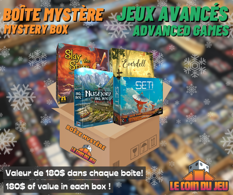 Boîte Mystère Jeux Avancés (14 ans et plus) - Ramassage le 12 Decembre