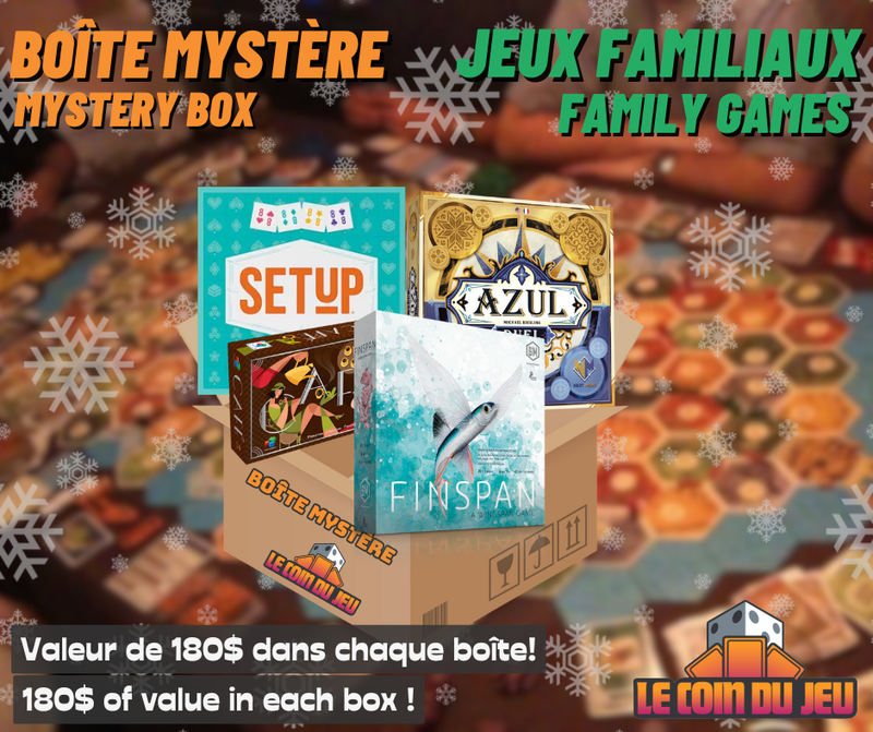 Boîte Mystère Jeux Familiaux (8 à 12 ans) - Ramassage 12 Decembre