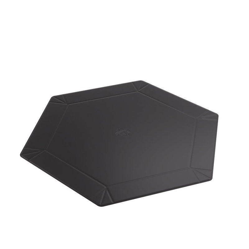 GG Magnetic Dice Tray XL: Hexagonal: Black / Gray