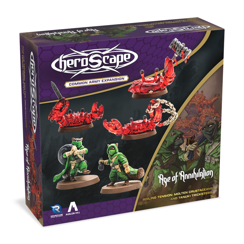 Heroscape - Tension bouillante : Molten Crustaceans & Tanuki Tricksters 