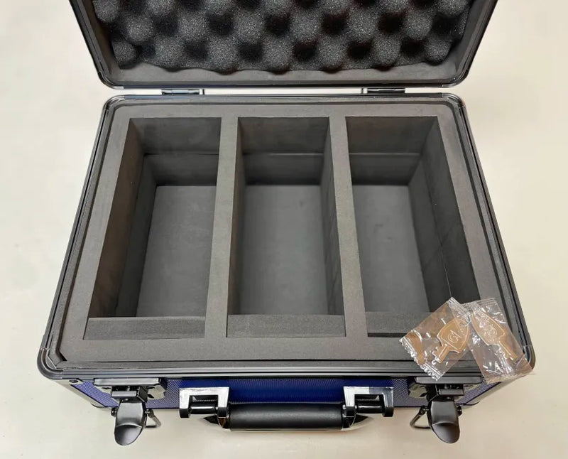 Evoretro 3-Row Aluminium Blue Case With Key System