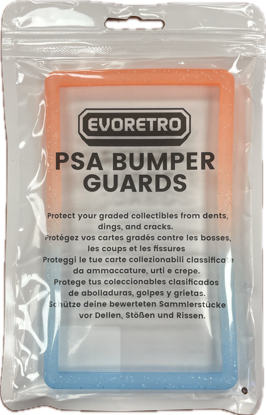 Evoretro Bumper Graded Slab Protector for PSA 1ct - Blue Pink Glitter