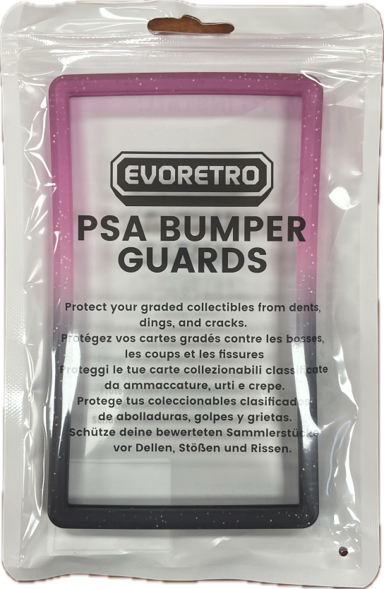 Evoretro Bumper Graded Slab Protector for PSA 1ct - Purple Black Glitter