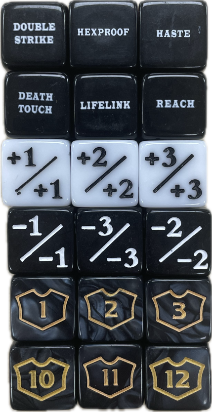 MTG Counter / Keyword / Loyalty Dice (Set of 18)