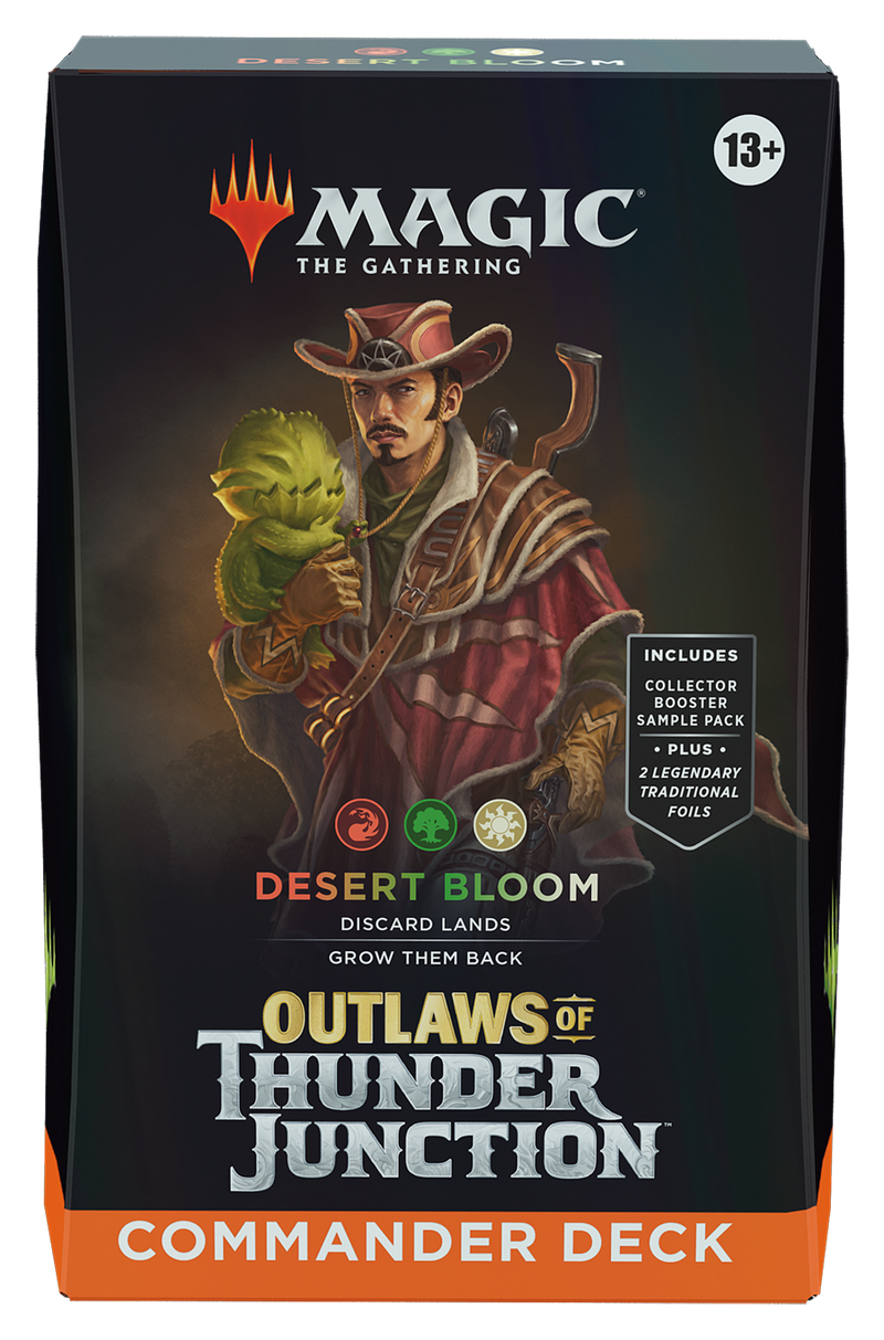 MTG Outlaws of Thunder Junction Commander Desert Bloom