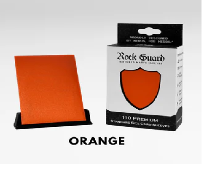 Nerd Gear: Rock Guard Premium MTG Sleeves - 110 Pack Orange