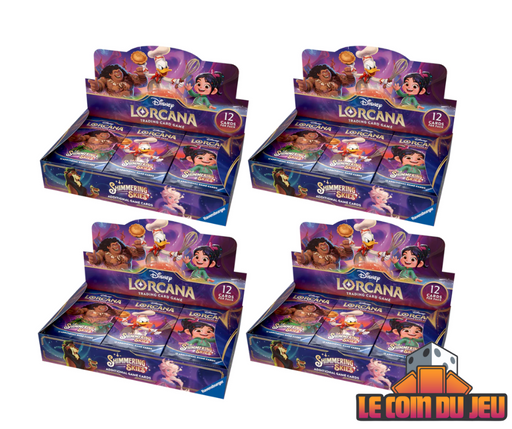 lorcana shimmering skies booster box case Lorcana Shimmering Skies Booster Box Case of 4 — Le Coin du Jeu CA