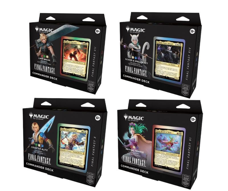 MTG Final Fantasy Commander Deck Set of 4