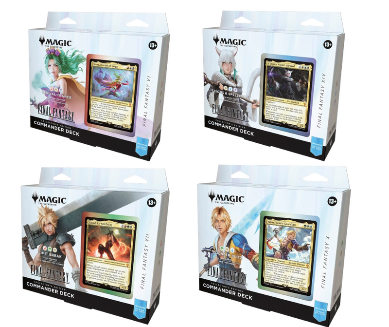 MTG Final Fantasy Commander Deck Collector's Edition Set of 4