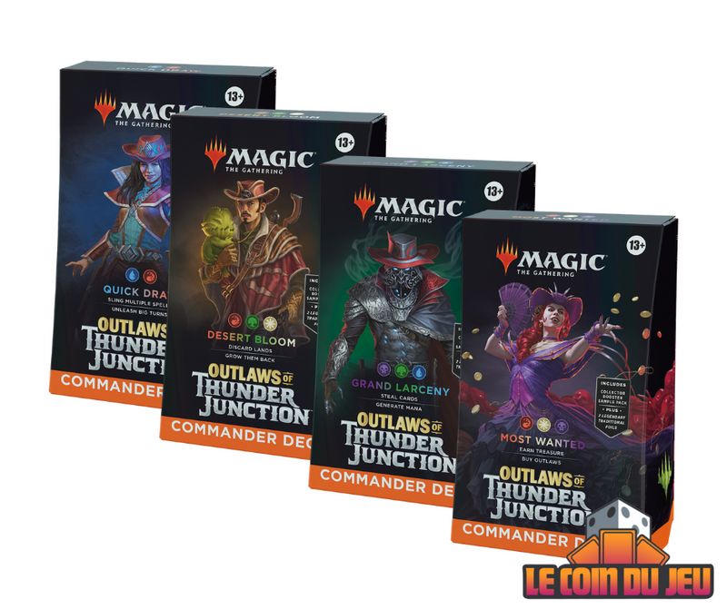 MTG Outlaws of Thunder Junction Commander SET OF 4