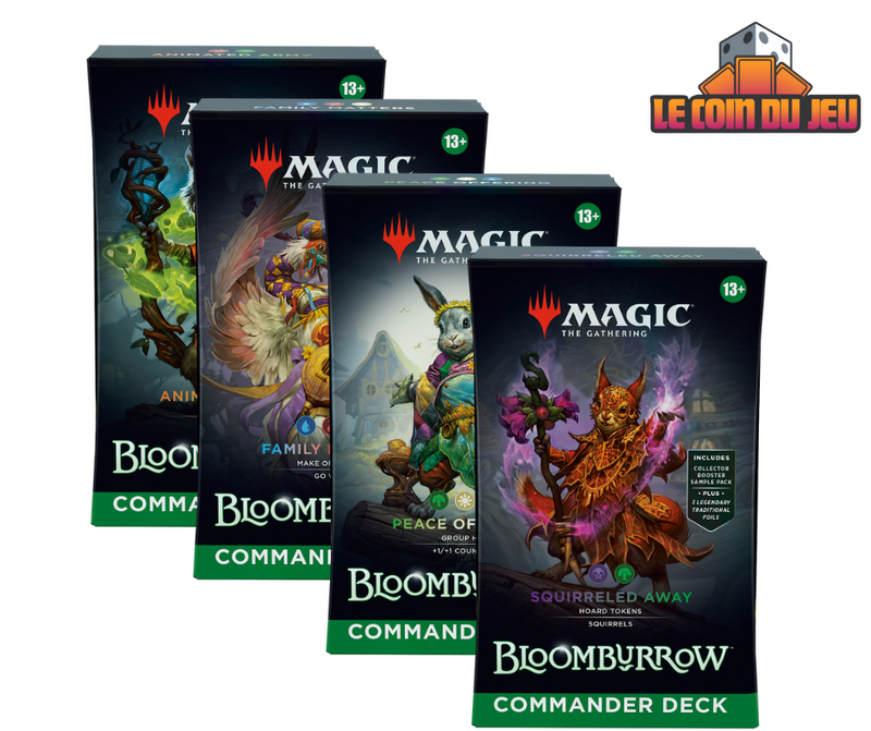 MTG Bloomburrow Commander Deck Set of 4