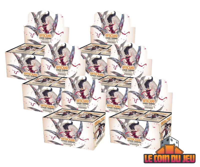 Riftbound League of Legends TCG Spiritforged Case of 6 Booster Displays
