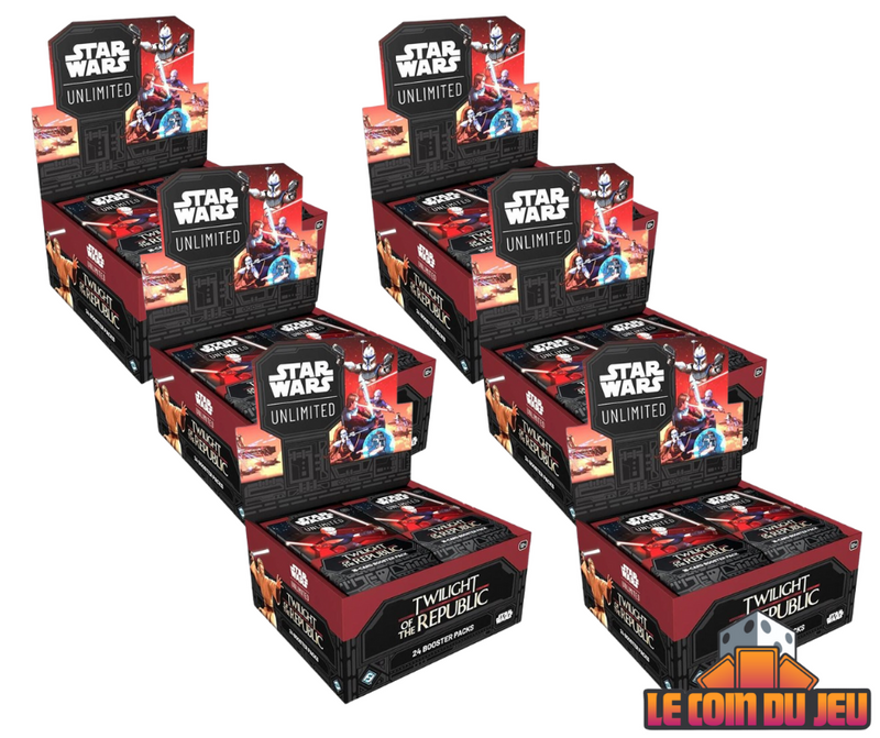 Star Wars : Unlimited : Le Crépuscule de la République Booster Display Case of 6 (EN)