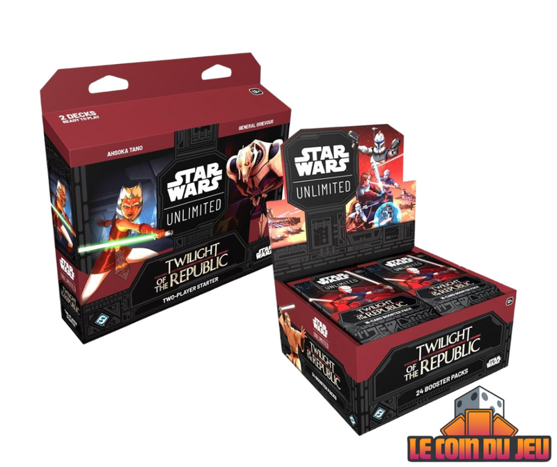Star Wars: Unlimited: Twilight of the Republic Starter Set + Booster Display