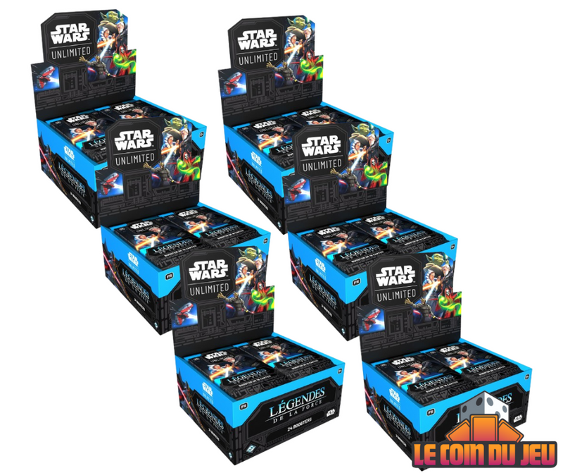 Star Wars: Unlimited: Légendes de la Force Ensemble de 6 Boîte de Boosters (FR)