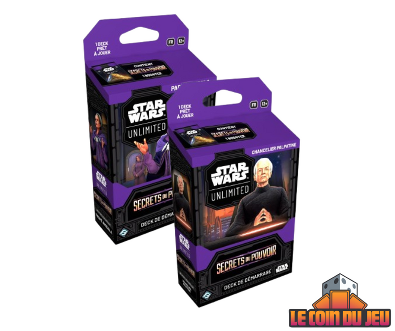 Star Wars: Unlimited: Secrets du Pouvoir Spotlight Deck Ensemble de 2 (FR)