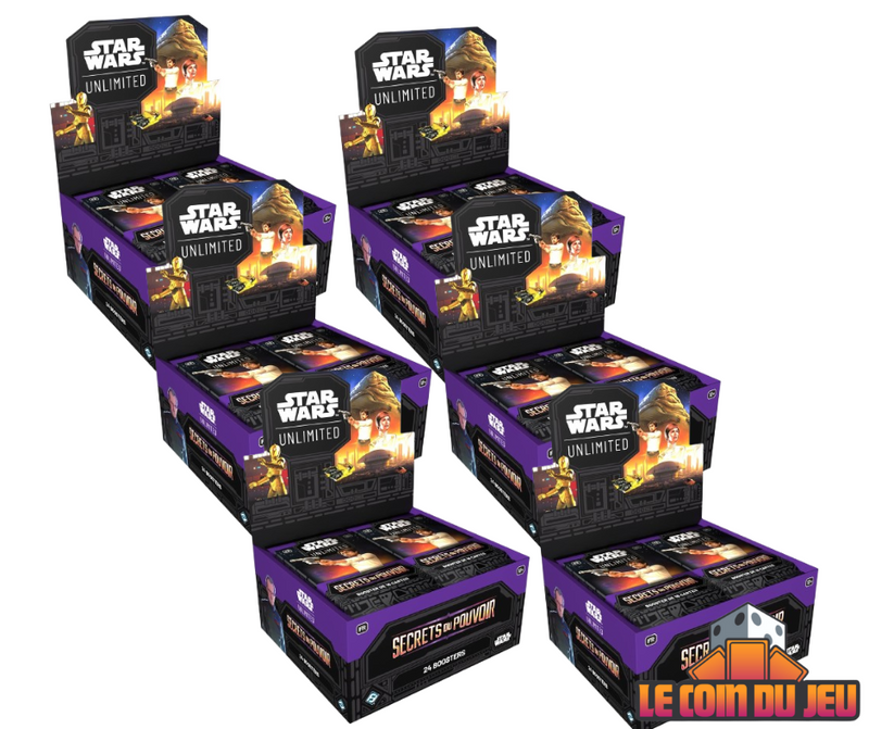 Star Wars: Unlimited: Secrets du Pouvoir Boîte de Booster Ensemble de 6 (FR)