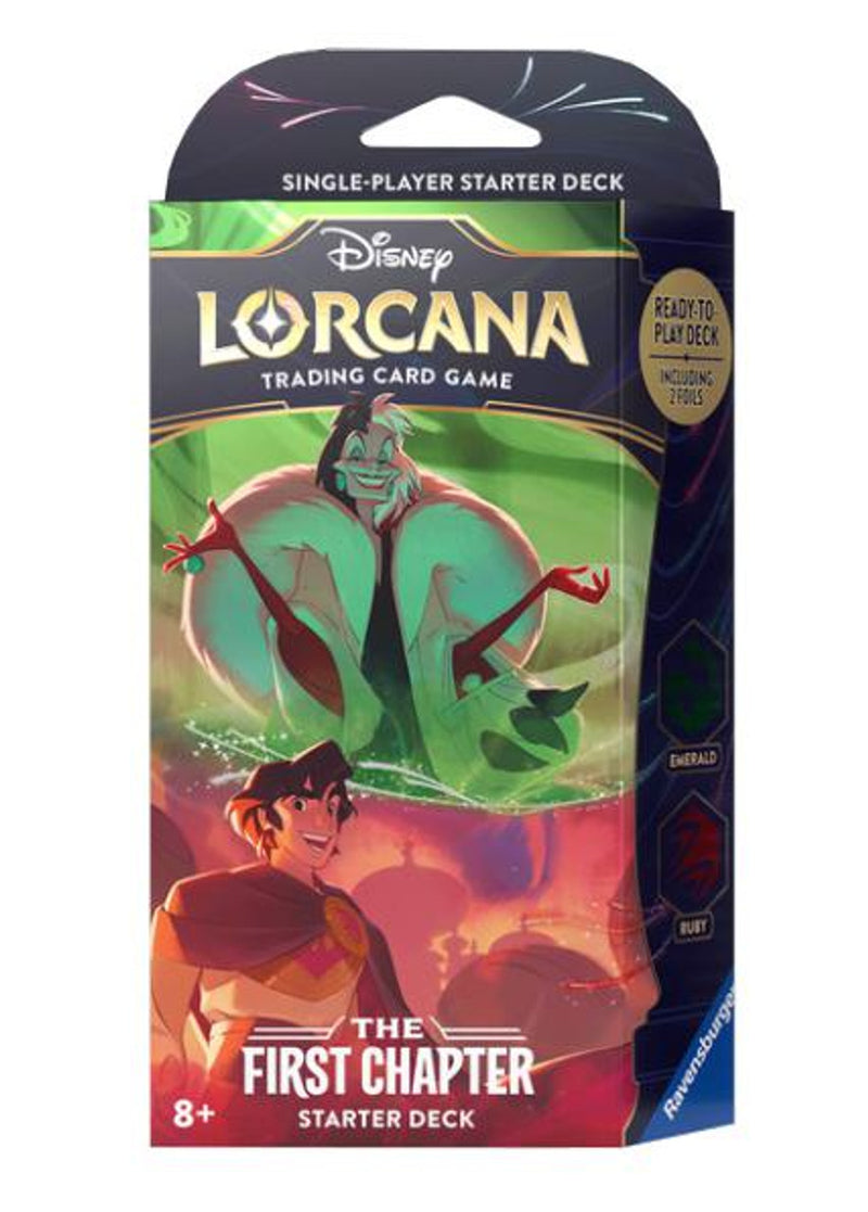 Disney Lorcana : Le Premier Chapitre : Coffret de départ Émeraude et Rubis