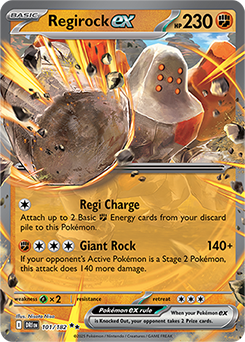 Regirock ex - 101/182 [SV10: Destined Rivals]